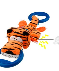 GIGWI IRON GRIP TIGER PLUSH TUG TOY MILLEX