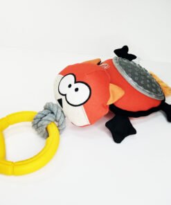 GIGWI IRON GRIP FOX PLUSH TUG TOY MILLEX
