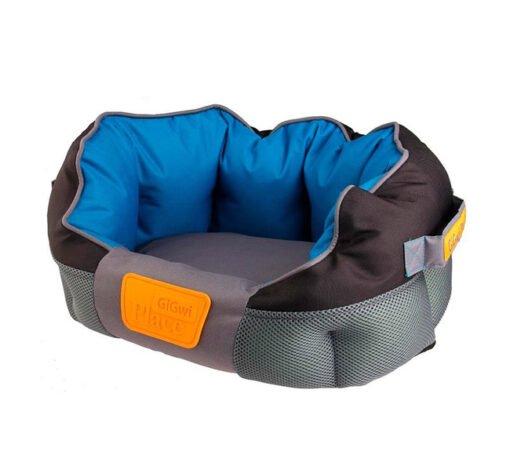 GIGWI PLACE SOFT BED CANVAS BLUE&BLACK L
