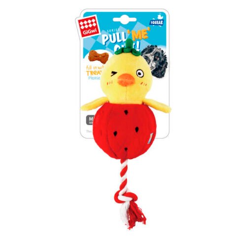 GIGWI CHICK FOODIE ORD W/SQUEAKER MILLEX