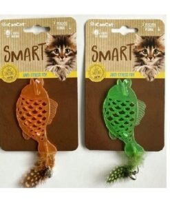 CAN CAT PEZ SILICONA C/PLUMA