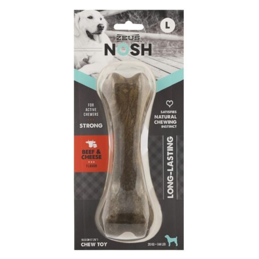 ZEUS NOSH STRONG HUESO CARNE Y QUESO LARGE