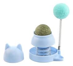 GATITO C/ RESORTE- HIERBA GATERA Y POMPOM