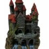 CASTILLO MEDIEVAL C/ RIO DE RESINA  20X27 CM HT