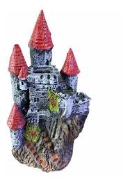 CASTILLO DE RESINA 4 PUNTAS 19CM X 8CM HT