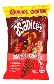 ASADITOS LOMITOS DE CARNE ADULTO  X 6 UNID HT
