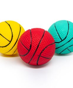 JUGUETE DE VINILO C/ CHIFLE (PELOTA BASKET GR)