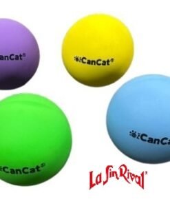 CAN CAT PELOTA SALTARINA MULTICOLOR 60 MM