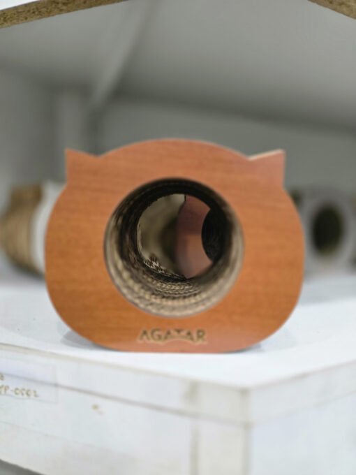 AGATAR RASCADOR CARTON CARA DE GATO CHICO