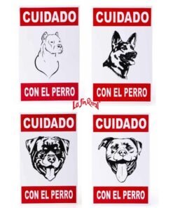 CARTEL CUIDADO C/EL PERRO PETS PLAST HT