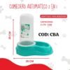 COMEDERO/ BEBEDERO AUTOMATICO 3.5 HT