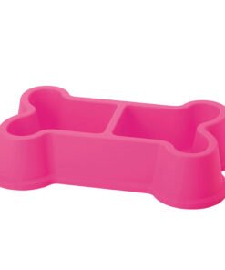 COMEDERO DOBLE FORMA DE HUESO MINI  HT