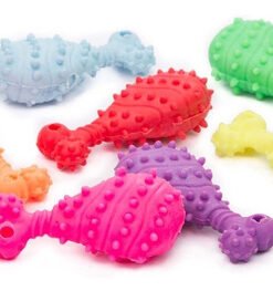 PETS PLAST MORDILLO DE GOMA PATA DE POLLO
