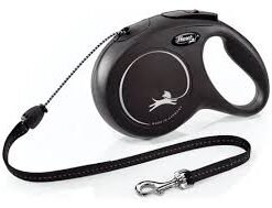 FLEXI CORREA EXT N CLASSIC M NEGRO 5M-20KG