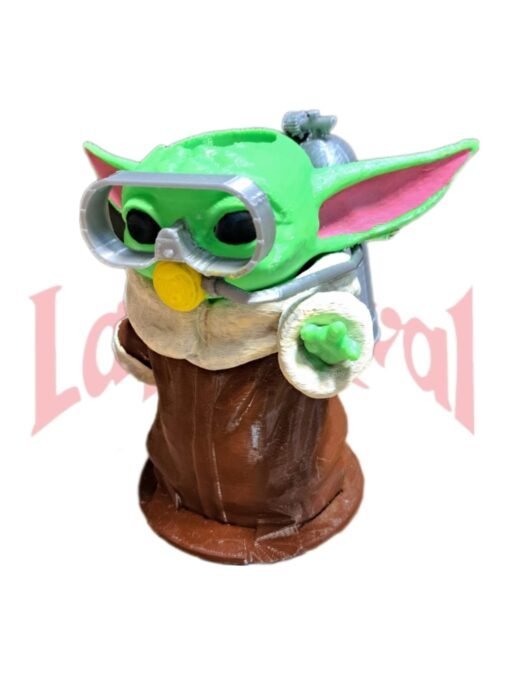 ADORNO ANIMADO 3D YODA 16 x 17 CM HT