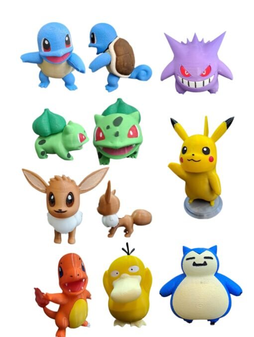 ADORNO ANIMADO 3D PERSONAJES POKEMON HT