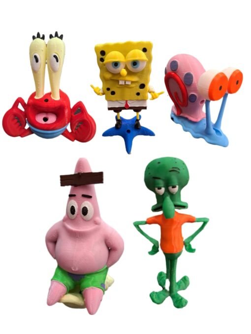 ADORNO ANIMADO 3D PERSONAJES BOB ESPONJA HT