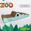 AGATAR RASCADOR CARTON COCODRILO LINEA ZOO