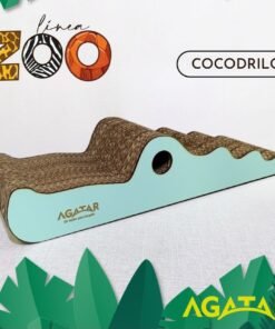 AGATAR RASCADOR CARTON COCODRILO LINEA ZOO