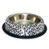 COMEDERO ACERO INOX N-1 ANIMAL PRINT 11CM