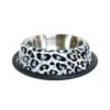 COMEDERO ACERO INOX N-4 ANIMAL PRINT 22CM