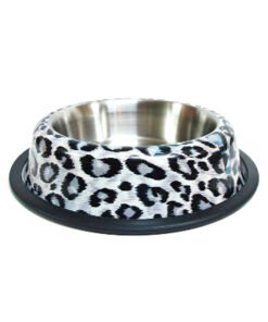 COMEDERO ACERO INOX N-4 ANIMAL PRINT 22CM