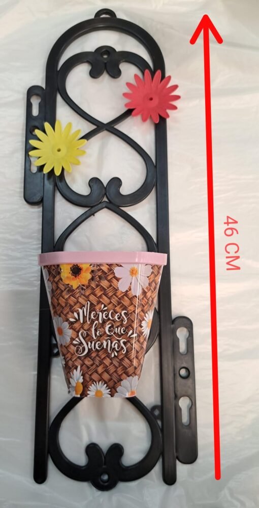 JARDIN COLGANTE C/MACETA ESTAMPADA HT