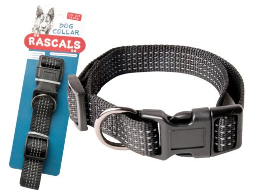 RASCALS COLLAR PERRO REFLEC NEGRO M 1.9X35-
