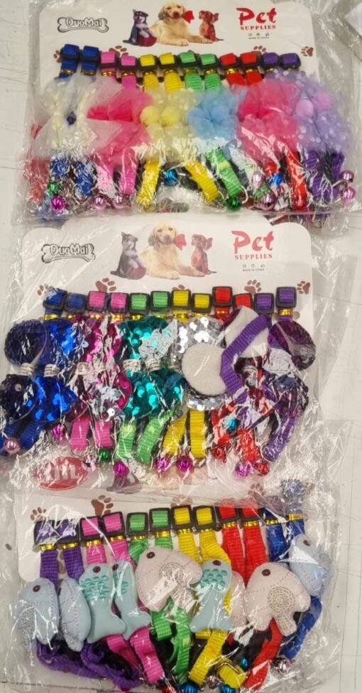COLLAR P/GATO VARIOS MODELOS X 12 UN