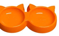 COMEDERO DOBLE FORMA DE GATO