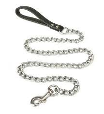 CORREA CROMADA MANIJA CUERO 3.5MMX120CM