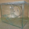 HAMSTERA VIDRIO DUPLEX,TAPA Y RUEDA 29X28X25