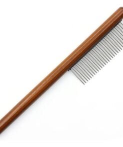PEINE MANGO DE MADERA FINO