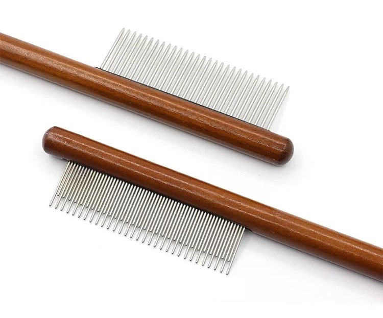 PEINE MANGO DE MADERA FINO - Imagen 2