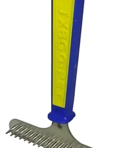 RASTRILLO METAL 20 DIENTES AMAR/AZUL