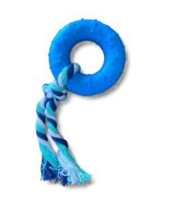 JUGUETE ARANDELA GOMA C/PERRITOS Y SOGA