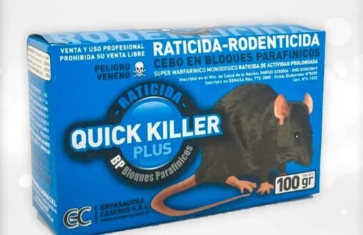 RATICIDA QUICK KILLER X100 GRS CAJA AZUL EC