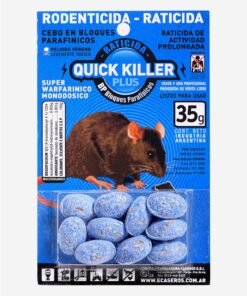 BLOQUE RATICIDA QUICK KILLER BLISTER X 35GR EC