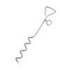 ESTACA ESPIRAL CROMADA MILLEX