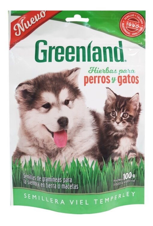 GREENLAND HIERBA P/PERRO Y GATO X 100 GS