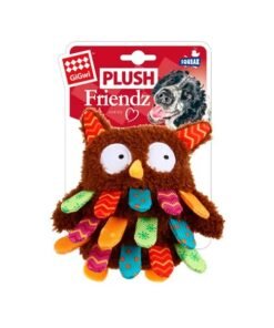 GIGWI OWL PLUSH FRIENDZ WHIT SQUEAKER MILLEX