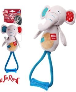 GIGWI ELEFANTE PLUSH C/MANIJA GOMA MILEX
