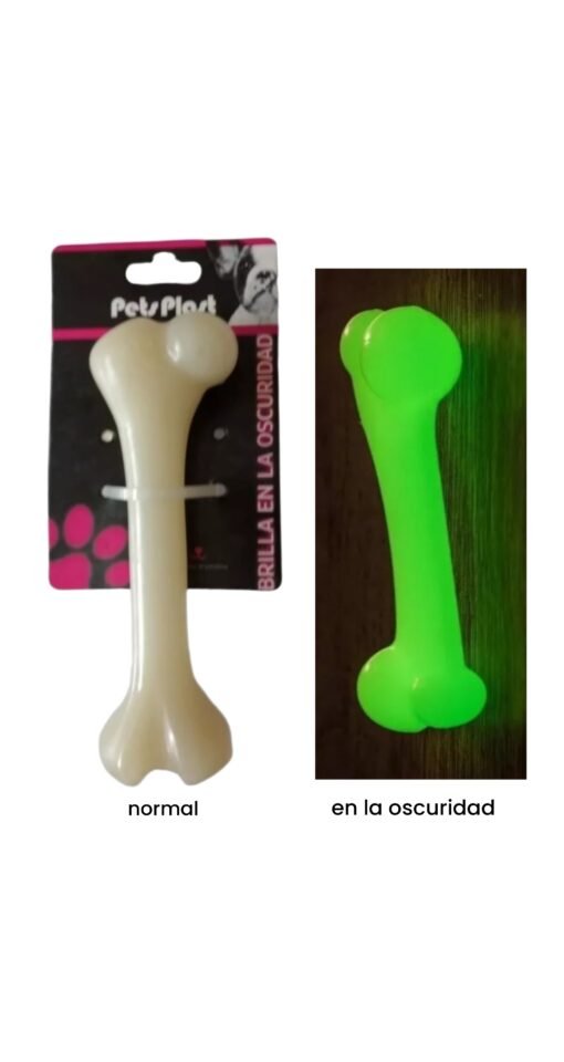 PETS PLAST HUESO GRANDE BRILLA EN LA