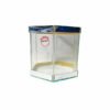 PECERA HEXAGONAL C/ ESPEJO N-5 29X20 CM