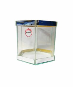 PECERA HEXAGONAL C/ ESPEJO N-5 29X20 CM