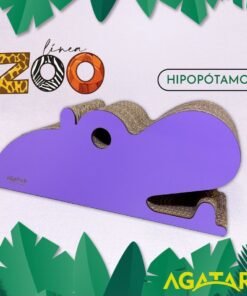 AGATAR RASCADOR CARTON HIPOPOTAMO LINEA ZOO