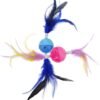 PELOTA C/PLUMAS Y CASCABEL MILLEX