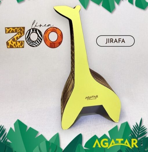 AGATAR RASCADOR CARTON JIRAFA LINEA ZOO