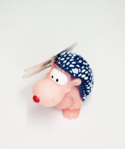 PUERCOESPIN ROSA C/CHIFLE M 10CM LAZY DOG