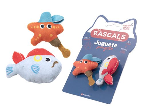 RASCALS ESTRELLA Y PEZ PIRATA 6.5X7.5 Y 6.5X5.3CM